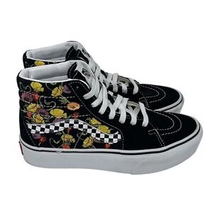 Vans Sk8-Hi Tapered Platform Floral Checkerboard Sneakers 721356 Womens Sz 7